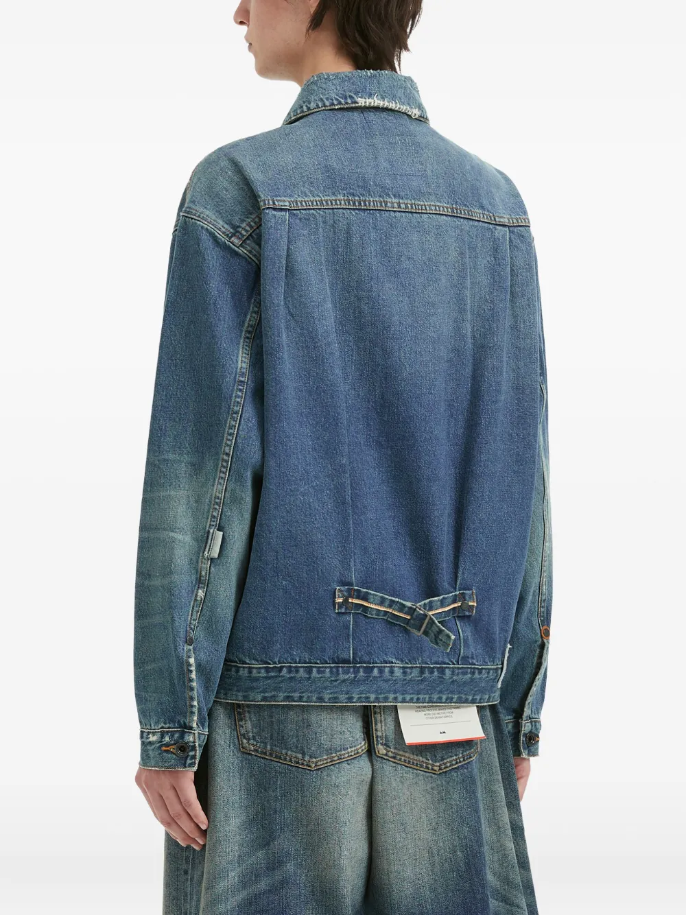 Aftermaths Logo-patch Denim Jacket In Blue