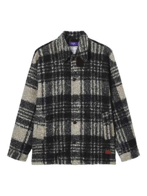 aftermaths checked button jacket