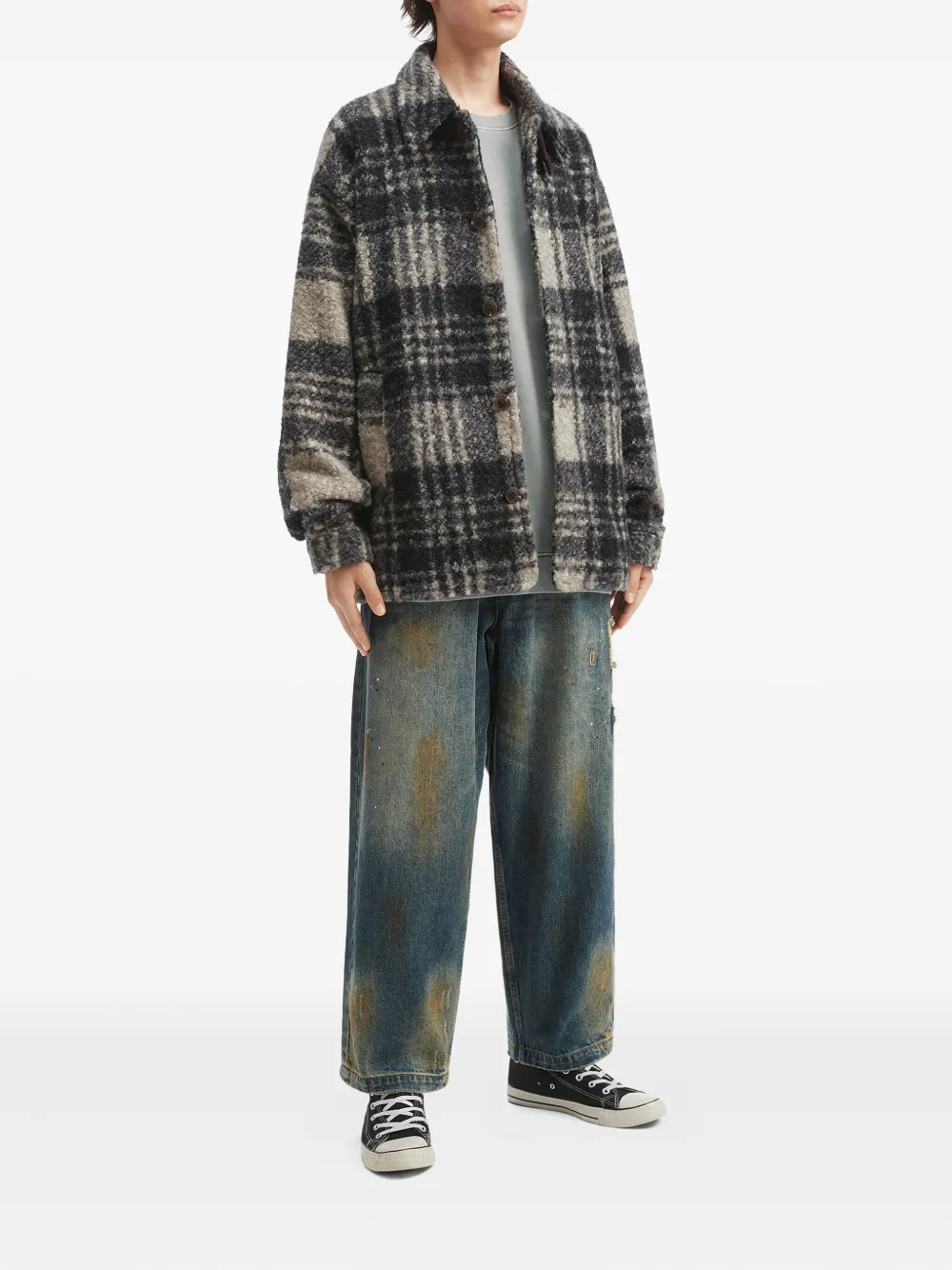 aftermaths checked button jacket | Shirt Jackets | Image 2