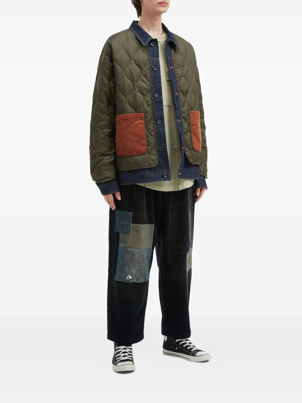 aftermaths quilted panelled jacket | Down Jackets | Image 2