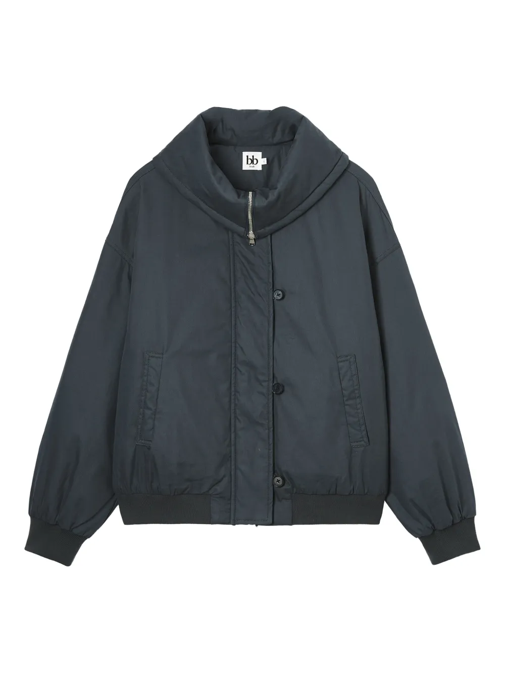 b+ab veste à col oversize | bleu | Image 1