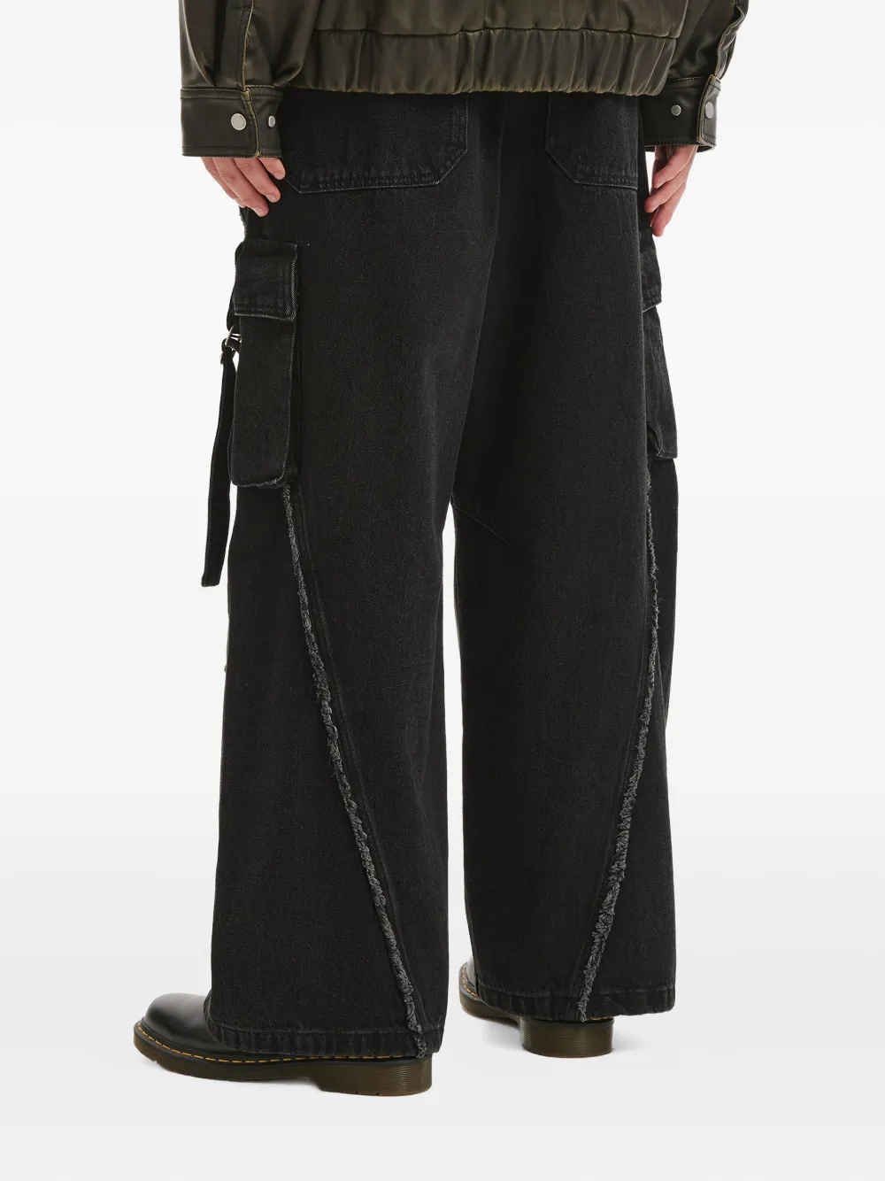 Musium Div. Cargo Jeans In Black