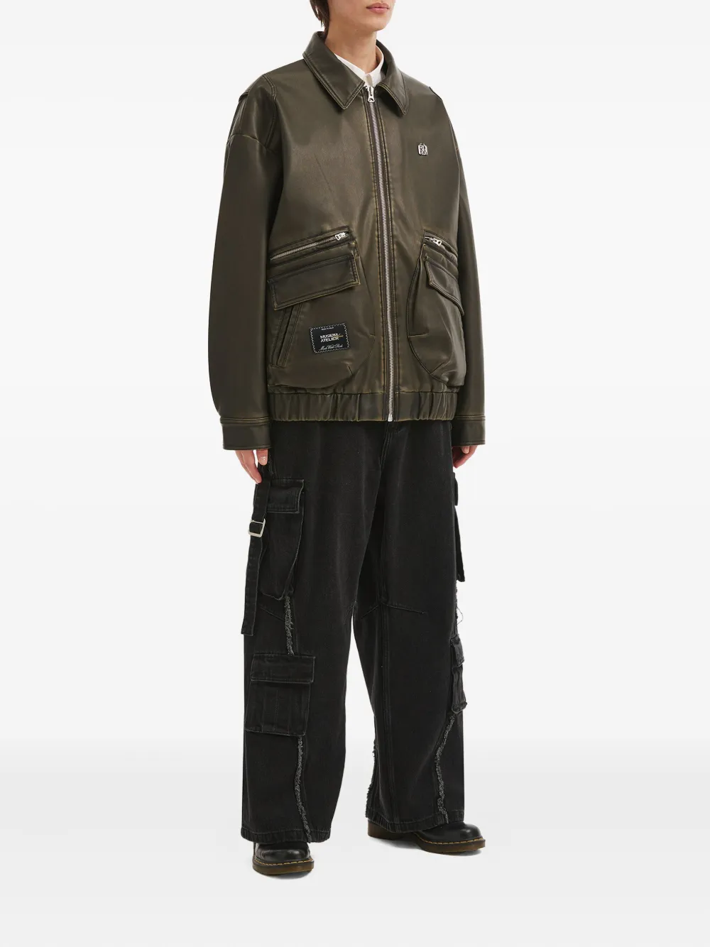 Musium Div. Cargo Jeans In Black