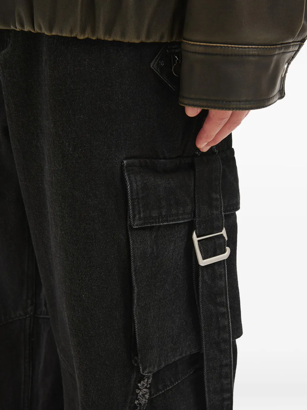 Musium Div. Cargo Jeans In Black