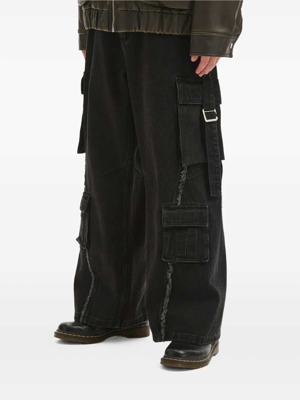 Musium Div. Cargo jeans Zwart