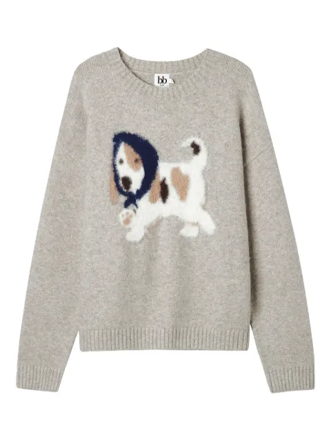 b+ab dog-graphic sweater