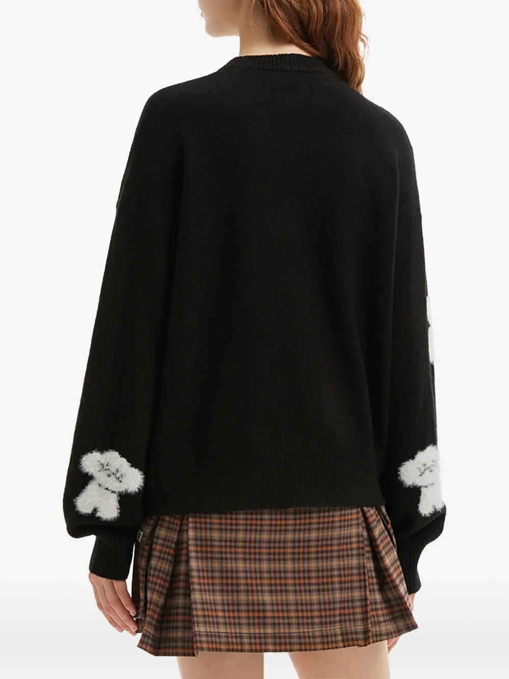 Chocoolate Long-sleeves Sweater In Black