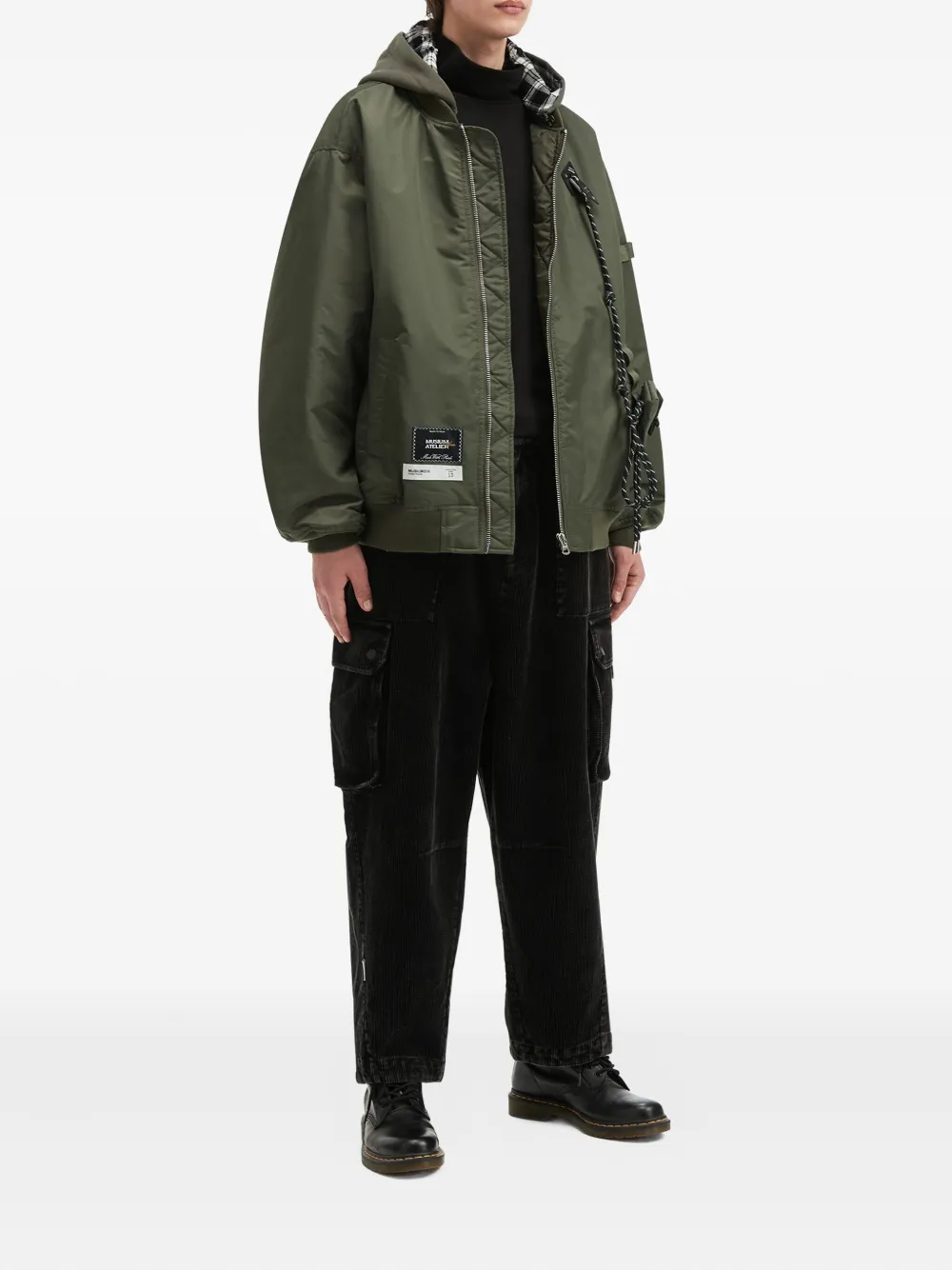 Musium Div. logo-patch hooded jacket | Hooded Jackets | Image 2