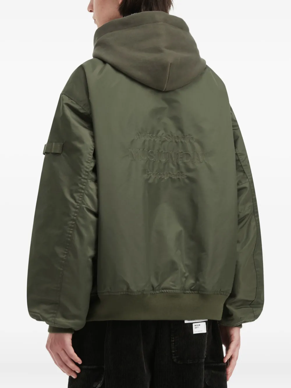 Musium Div. Jack met capuchon en logopatch Groen