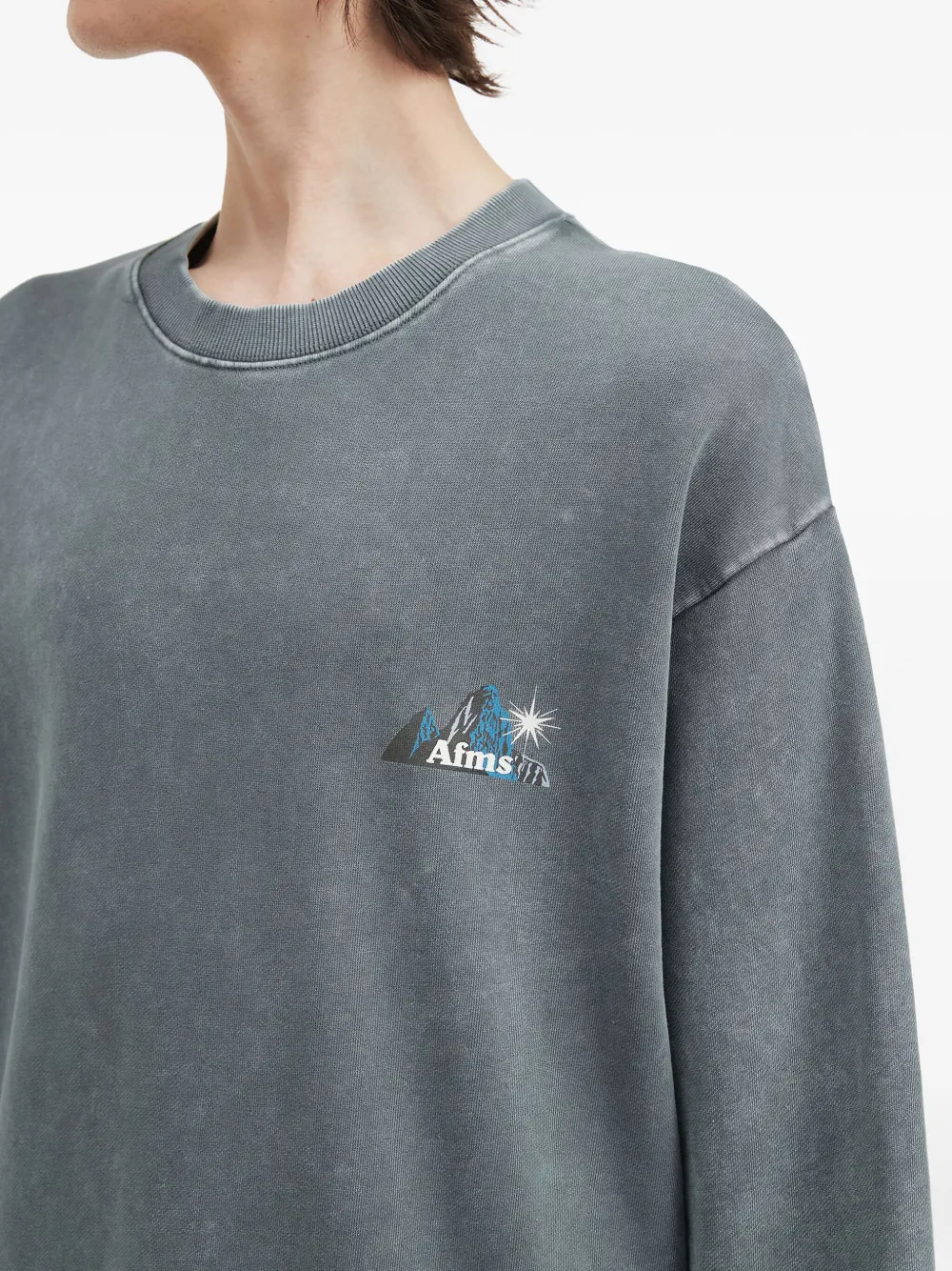 Aftermaths Crew Neck Sweatshirt In Gray