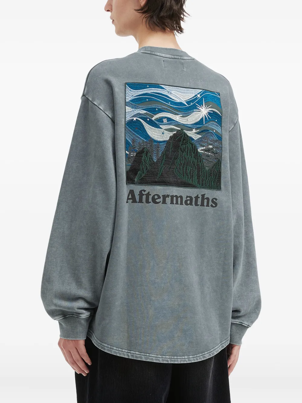 Aftermaths Crew Neck Sweatshirt In Gray