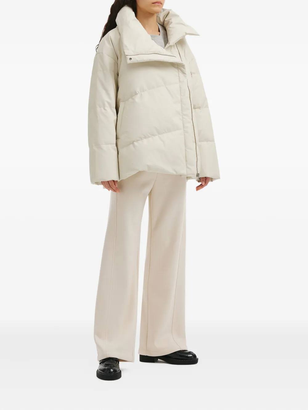 B+ab Quilted Funnel-neck Jacket In Multi