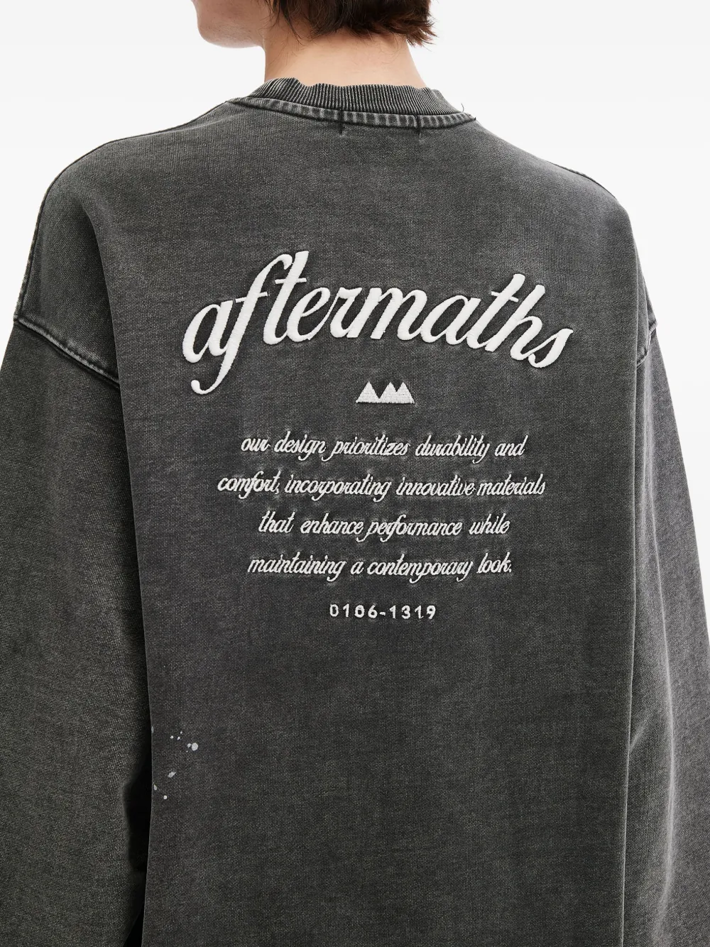 Aftermaths Distressed-effect Sweatshirt In Gray