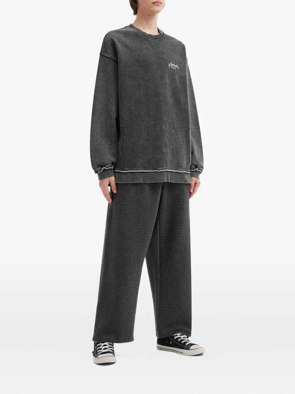 Aftermaths Distressed-effect Sweatshirt In Gray