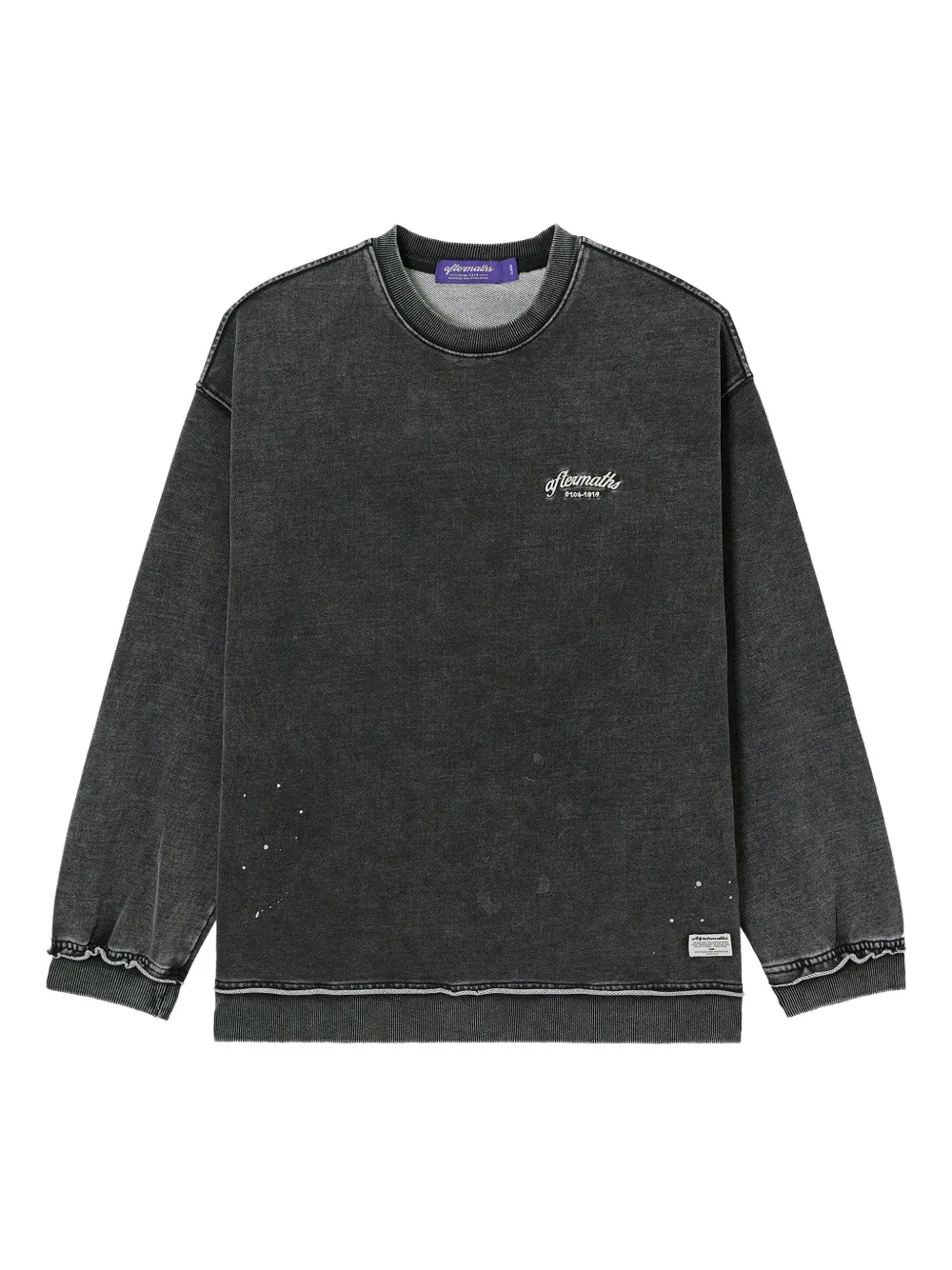 aftermaths distressed-effect sweatshirt | Grey | Image 1