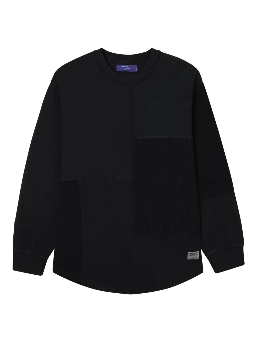 aftermaths sudadera con cuello redondo | negro | Image 1