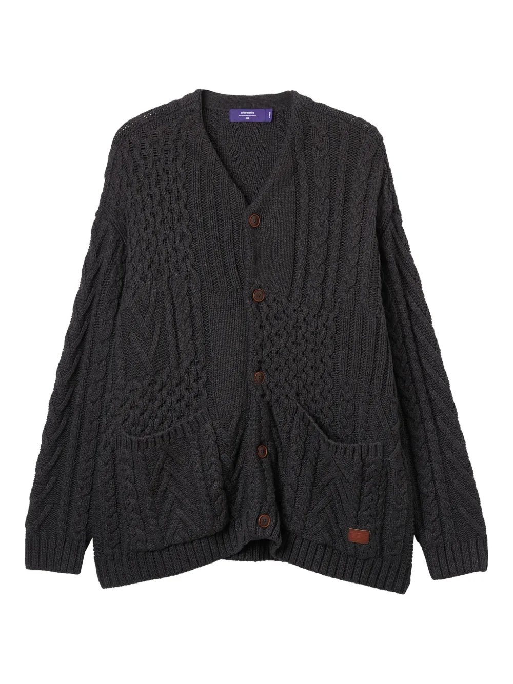 aftermaths cable-knit cardigan | Grey | Image 1