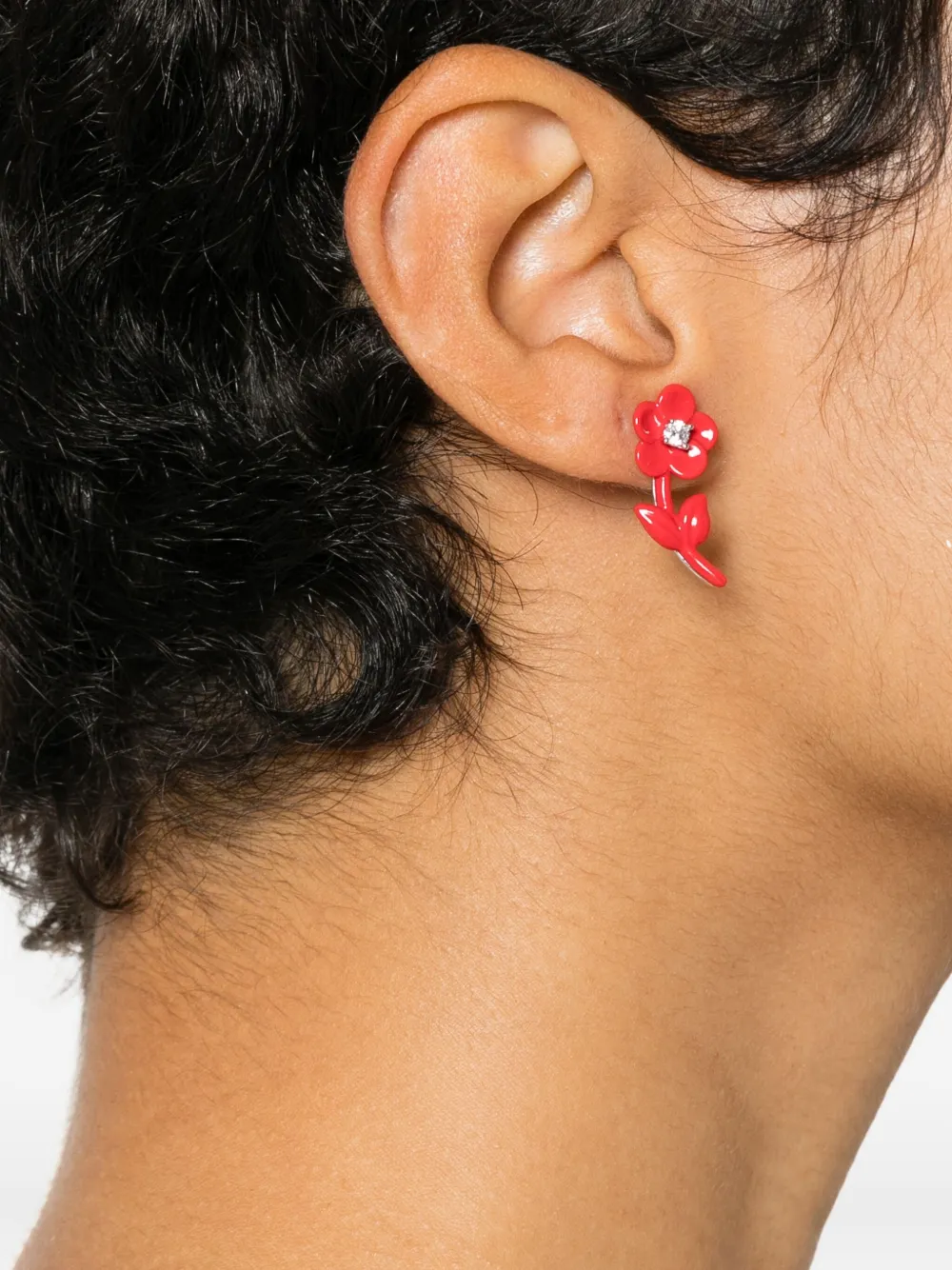 SHUSHU/TONG Oorbellen met stud - Rood