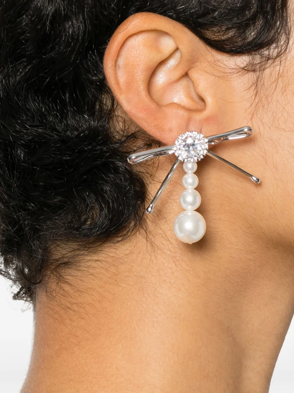 SHUSHU/TONG Oorbellen met strik - Zilver