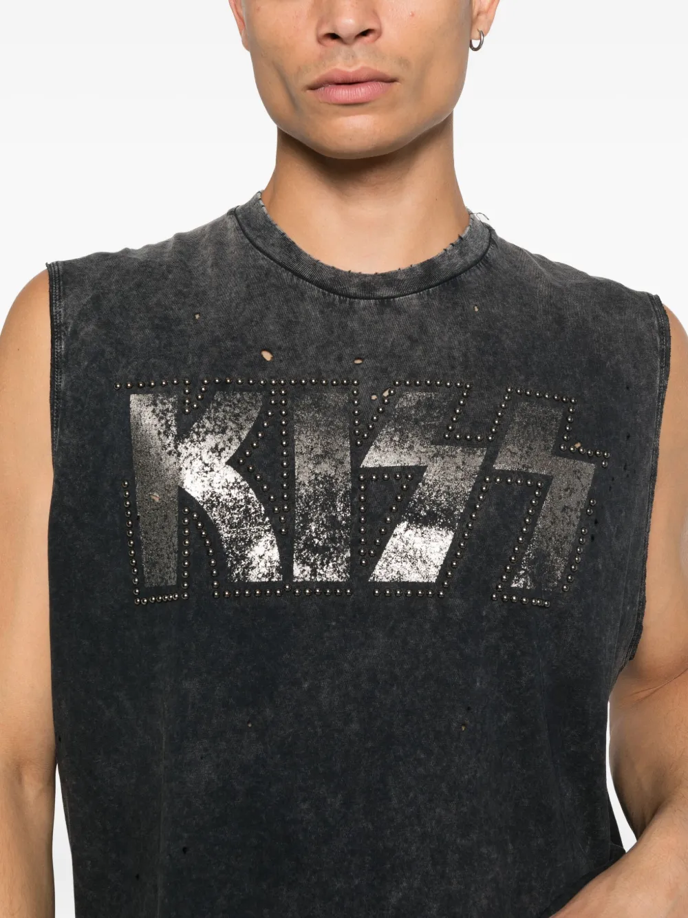 DSQUARED2 x Kiss tanktop met studs Grijs