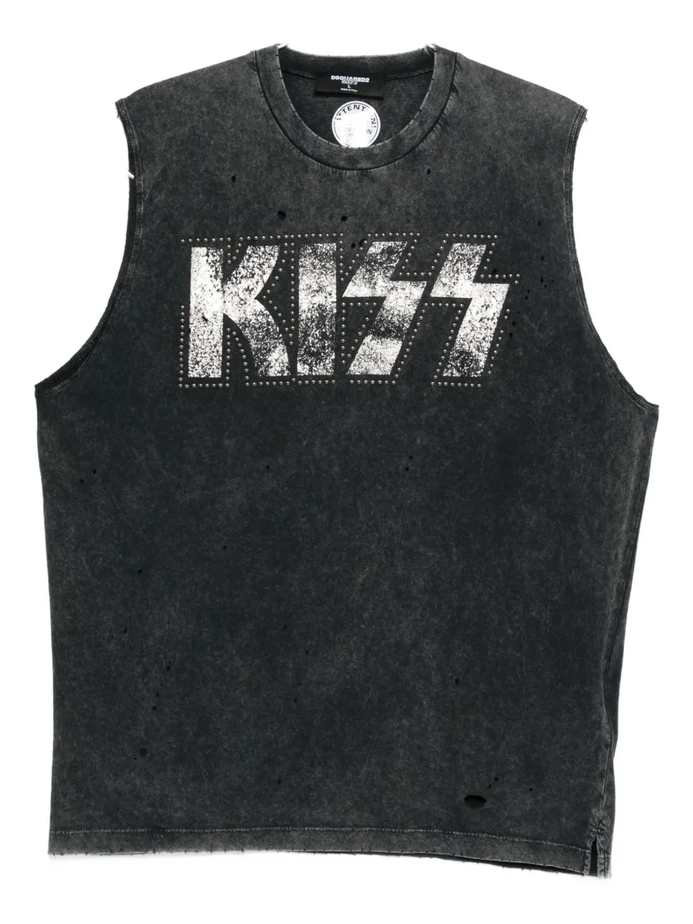DSQUARED2 x Kiss Canotta con borchie | grigio | Image 1