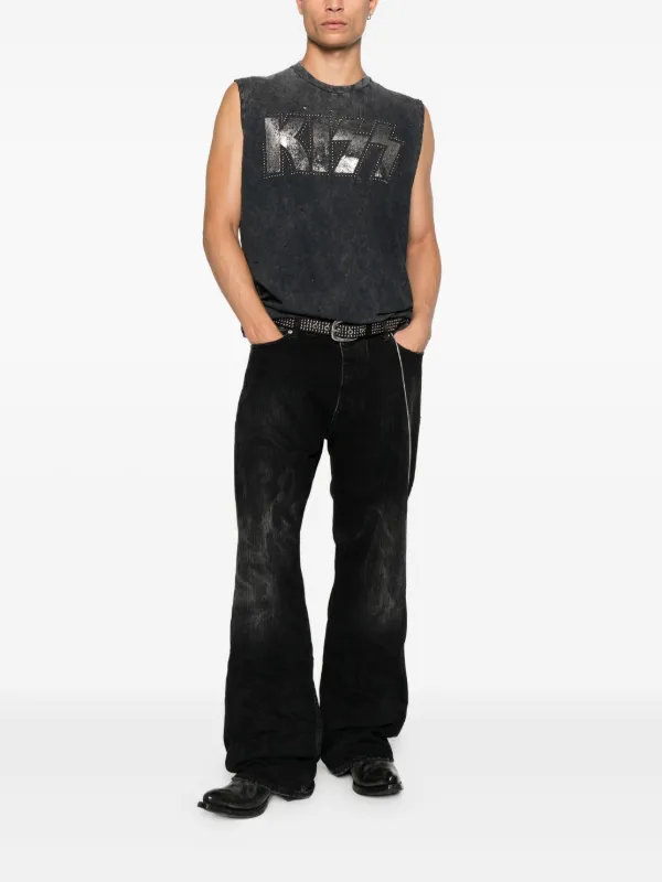 kostas murkudis コスタスムルクディス　ブラックタンクトップ　36 DSQUARED2 x Kiss スタッズ タンクトップ | グレー | FARFETCH JP