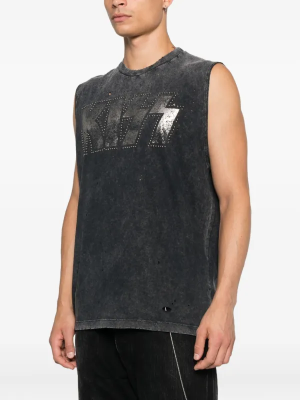 DSQUARED2 x Kiss スタッズ タンクトップ | グレー | FARFETCH JP