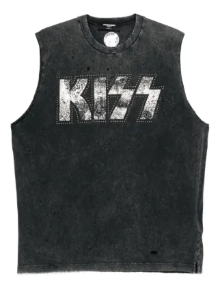 DSQUARED2 x Kiss スタッズ タンクトップ | グレー | FARFETCH JP