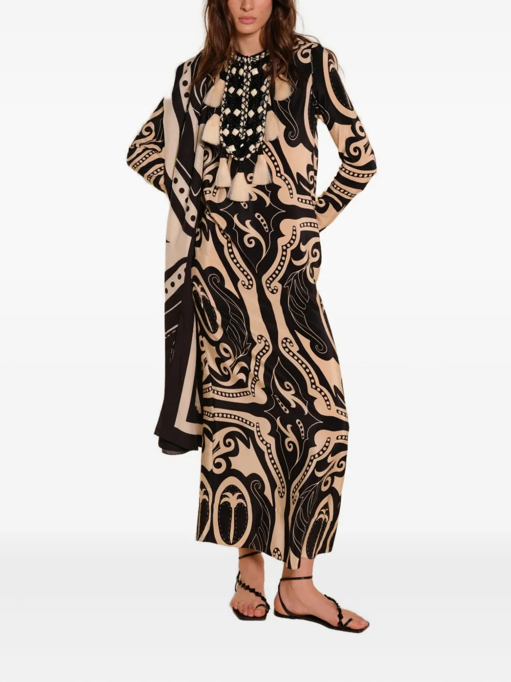 Johanna Ortiz Libertad maxi-jurk - Zwart