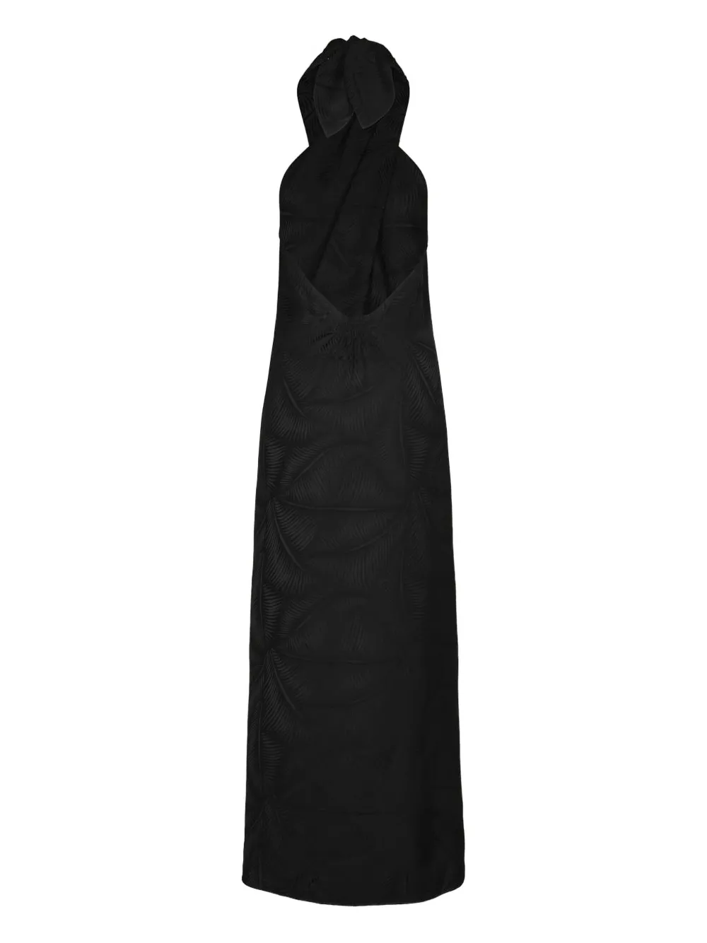 Johanna Ortiz Silent Water Jacquard Dress In Black