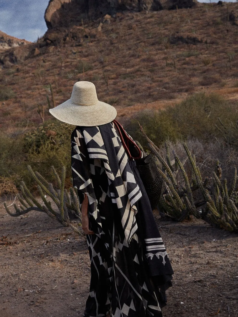 Johanna Ortiz Secret Garden Geometric Maxi Dress In Black