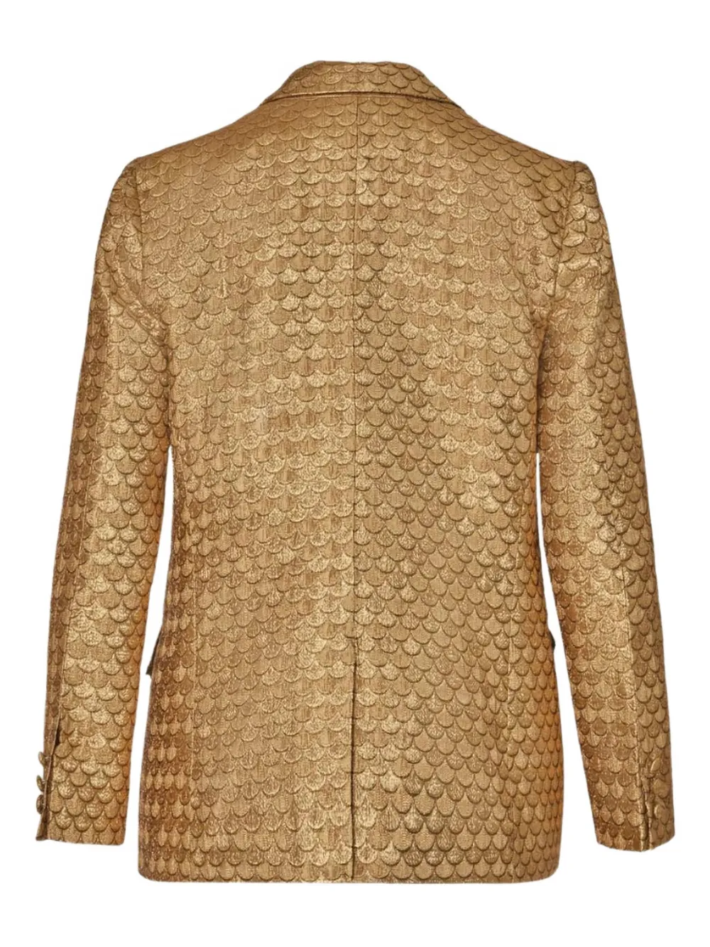 Tranquility Jacquard Double-Breasted Blazer