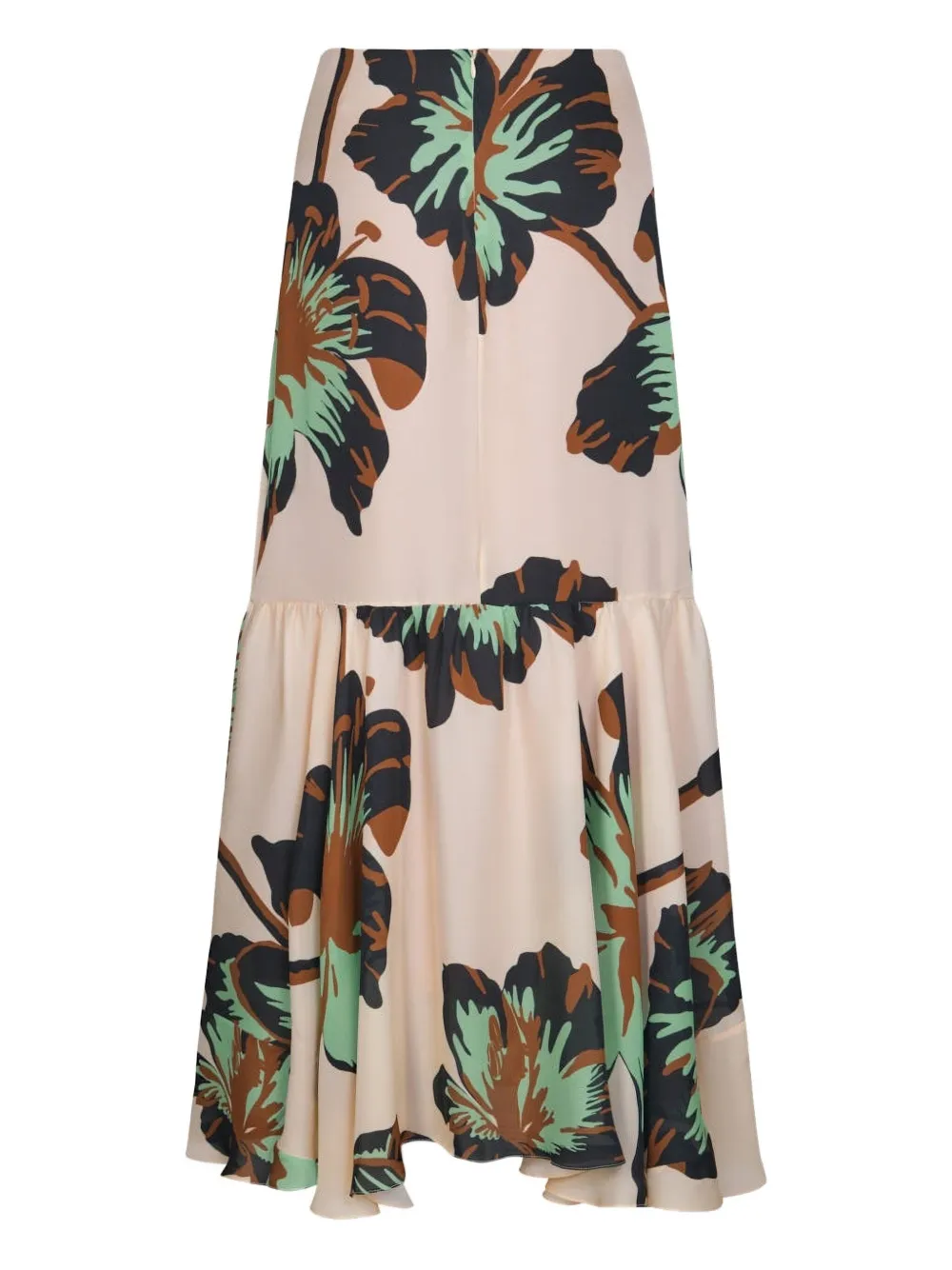 Johanna Ortiz Buena Vista Floral Maxi Skirt In Neutral