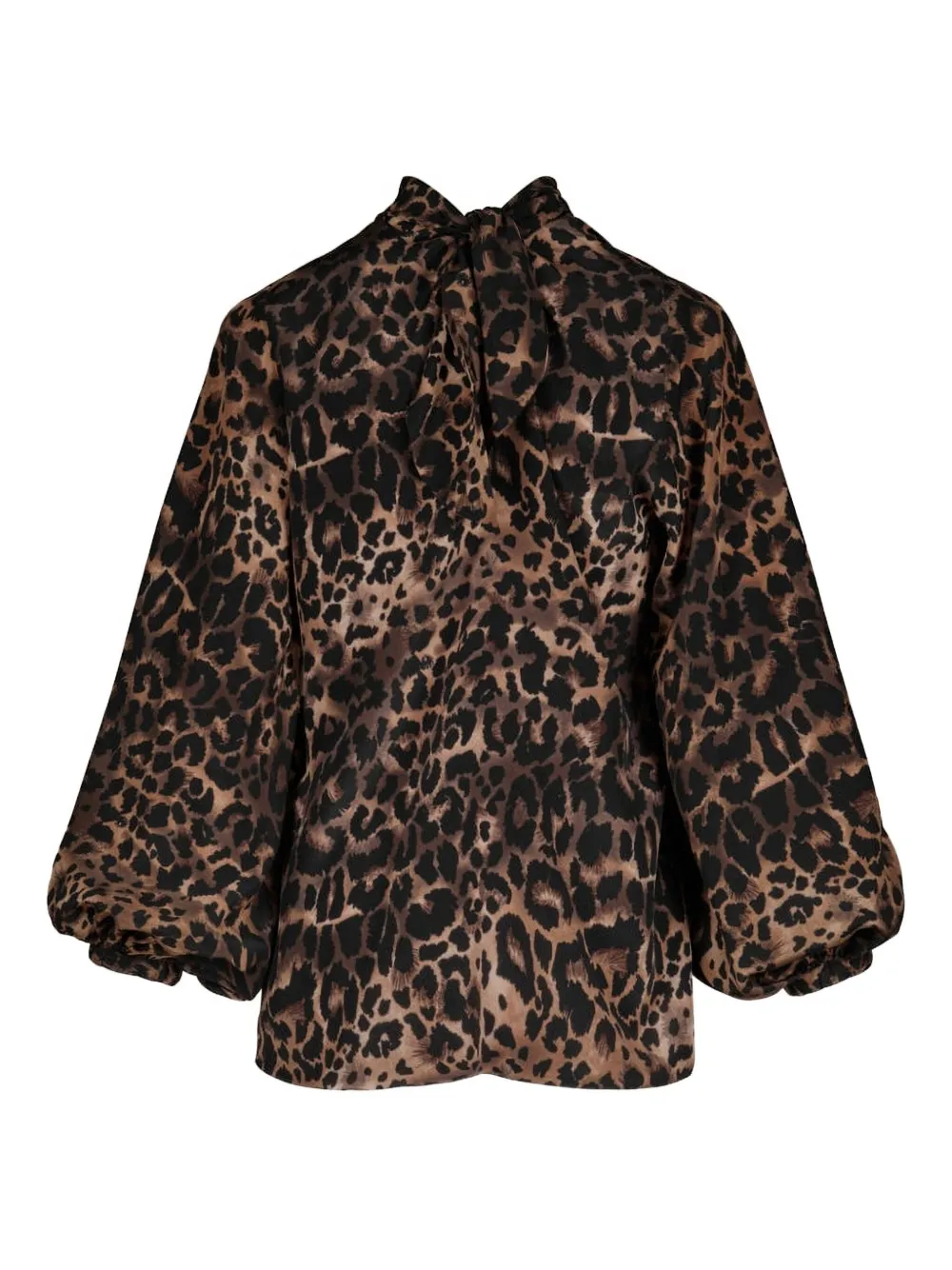 Johanna Ortiz Intricate Islands top met bisschop mouwen Bruin