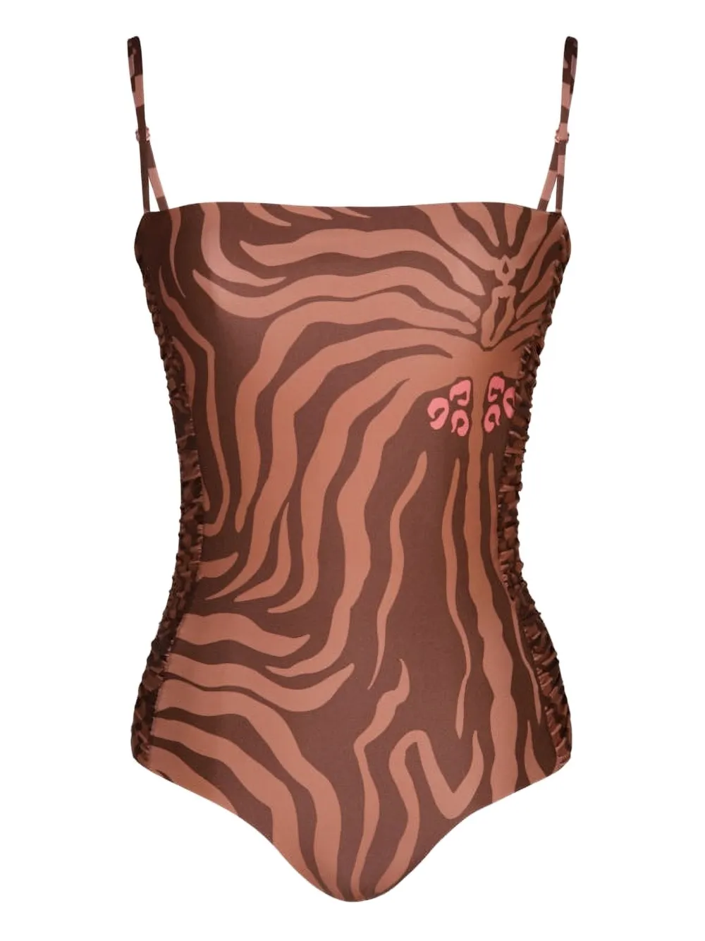 Johanna Ortiz Kuna printed swimsuit | Brown | Image 1