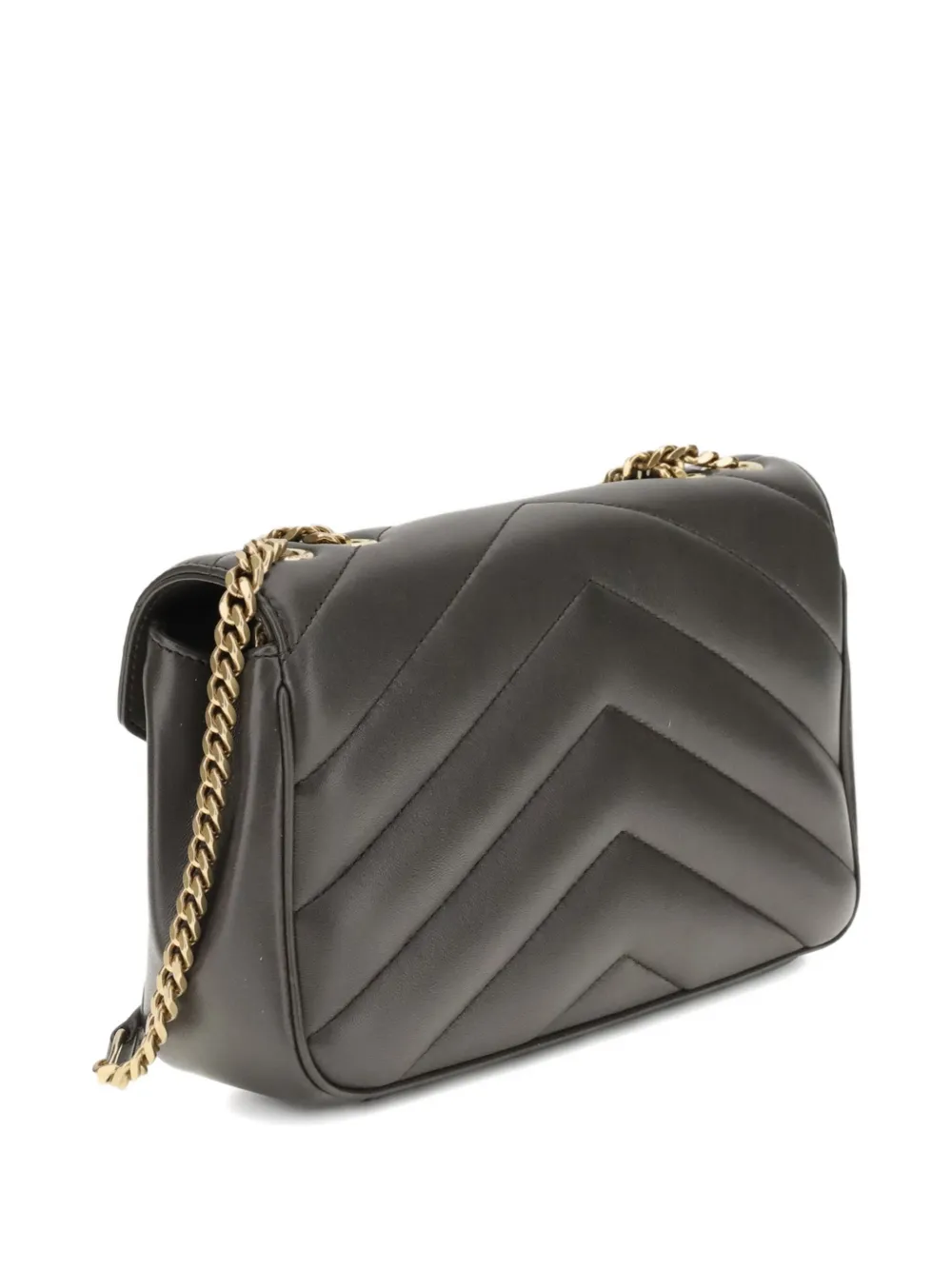 Saint Laurent Small Loulou Shoulder Bag In Gray
