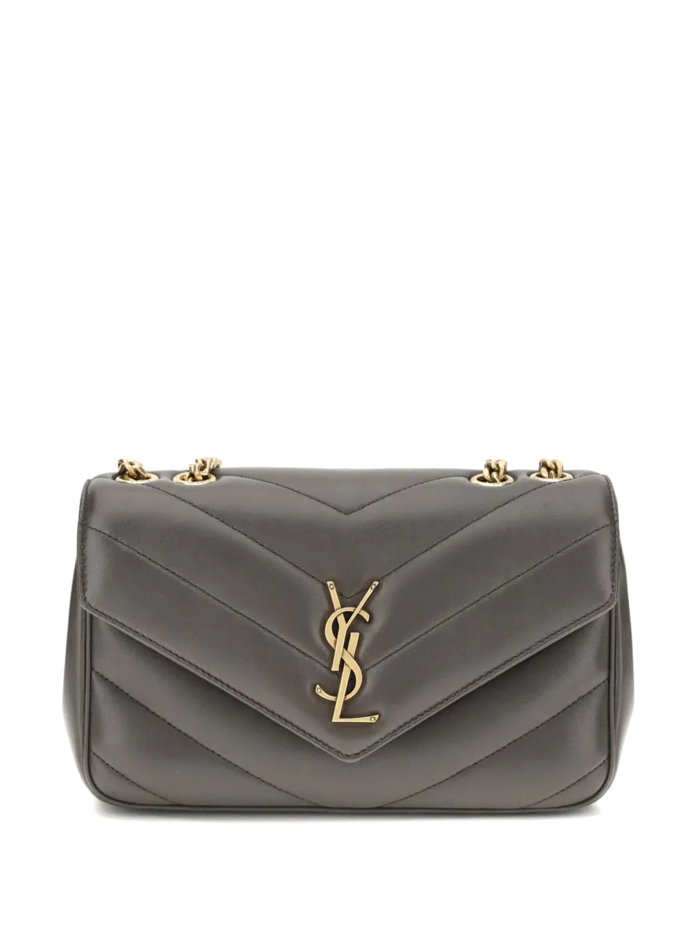 Saint Laurent small Loulou shoulder bag - Grau