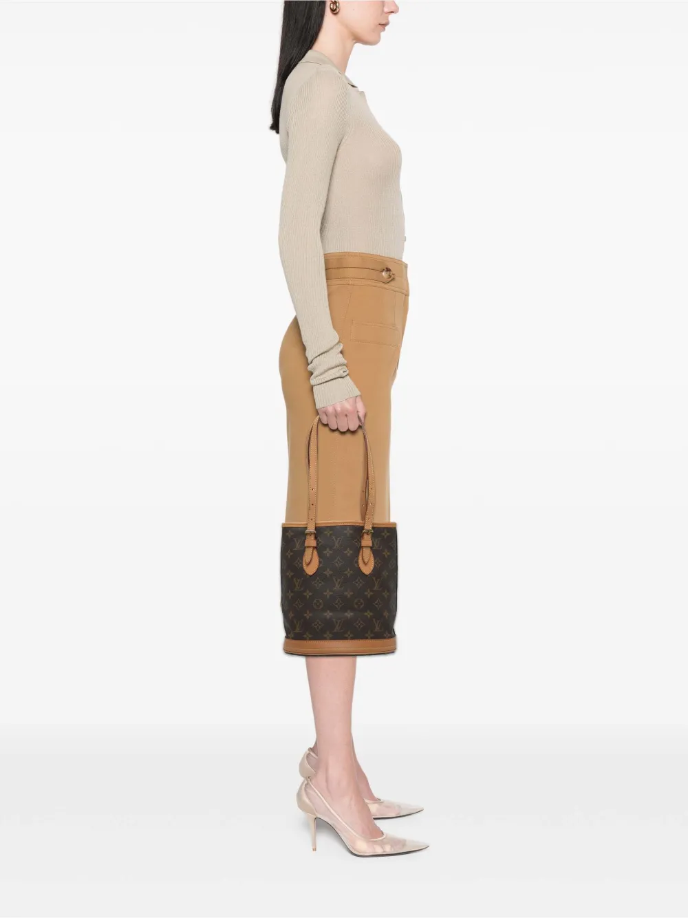 Louis Vuitton Pre-Owned 2000 Monogram Petit bucket bag | Pre-Owned | Image 2