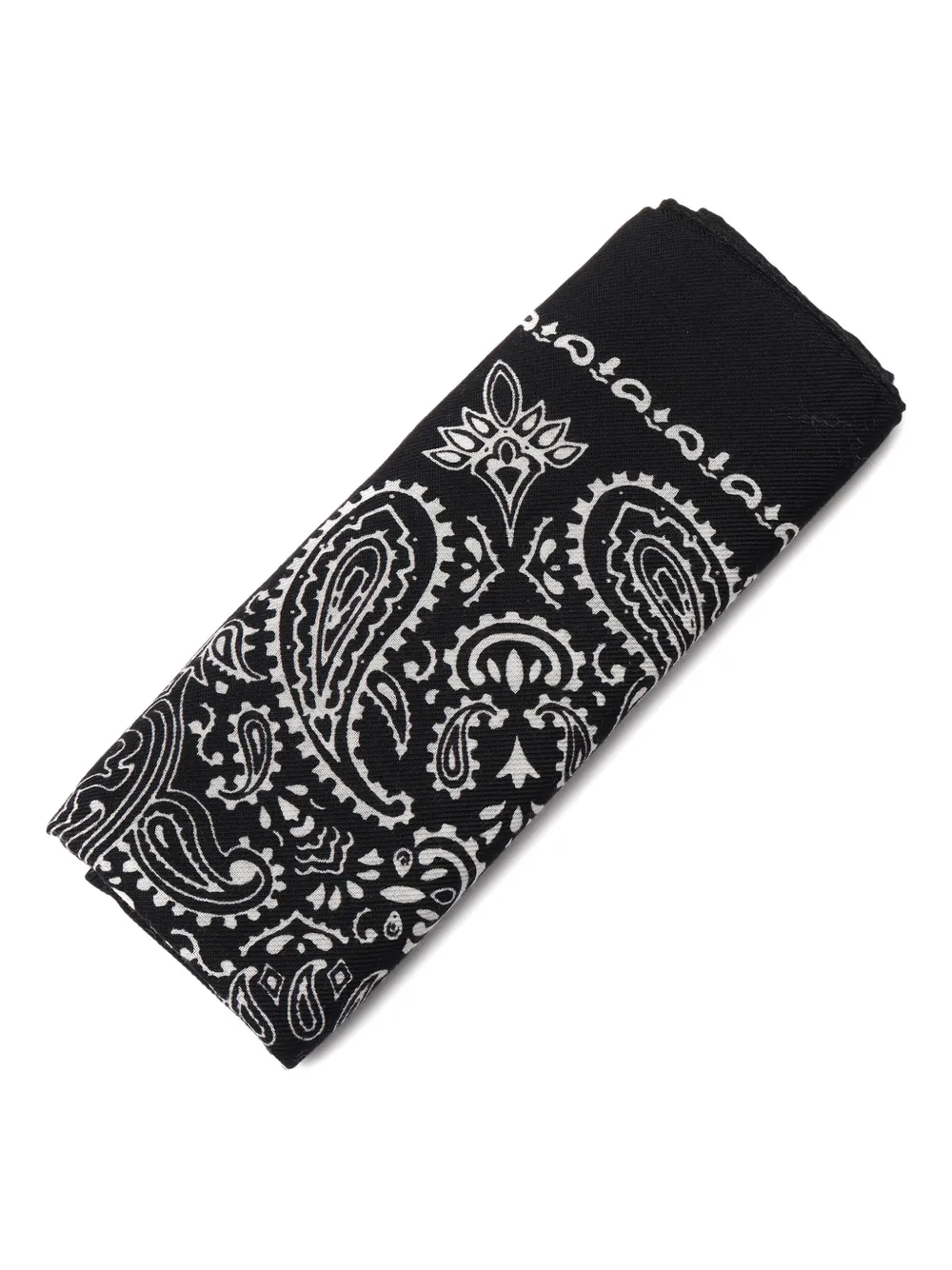 Destin Paisley-pattern Bandana In Black