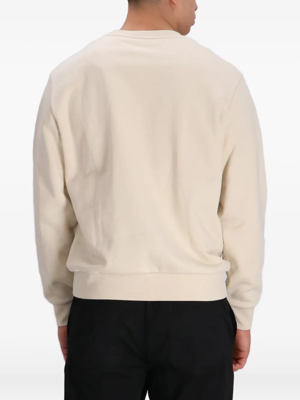 Hugo Boss Abstract-print Sweatshirt In Neutral