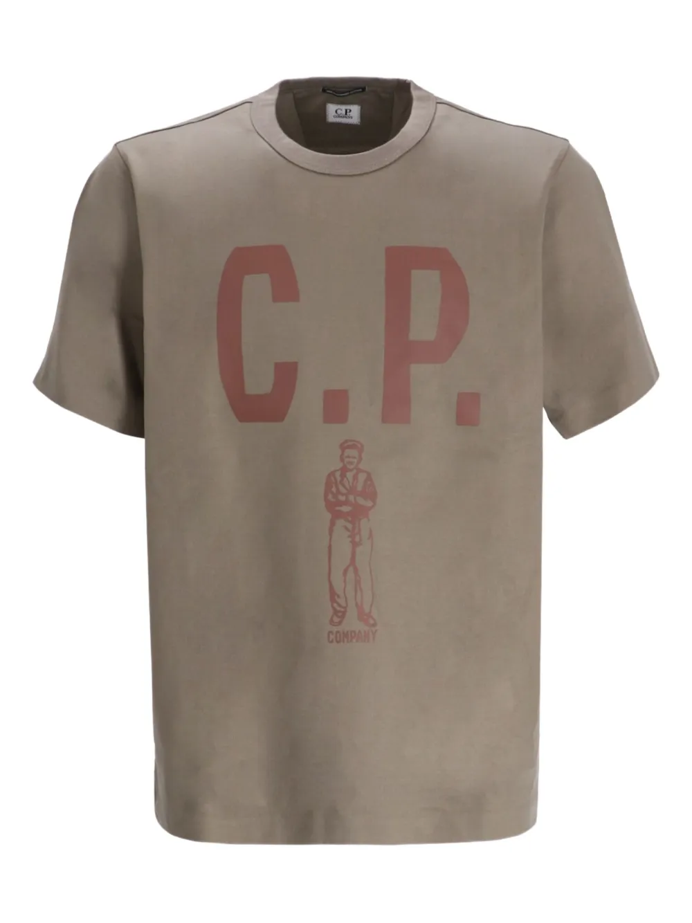 C.P. Company playera con motivo gráfico | marrón | Image 1