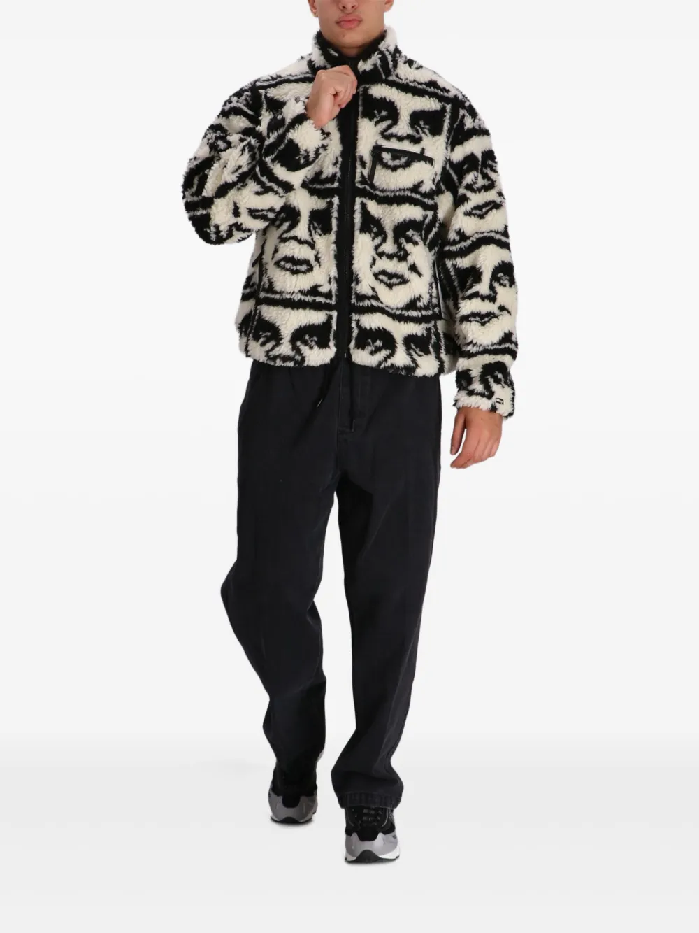 Obey patterned zip jacket | Padded & Down Jackets | Image 2
