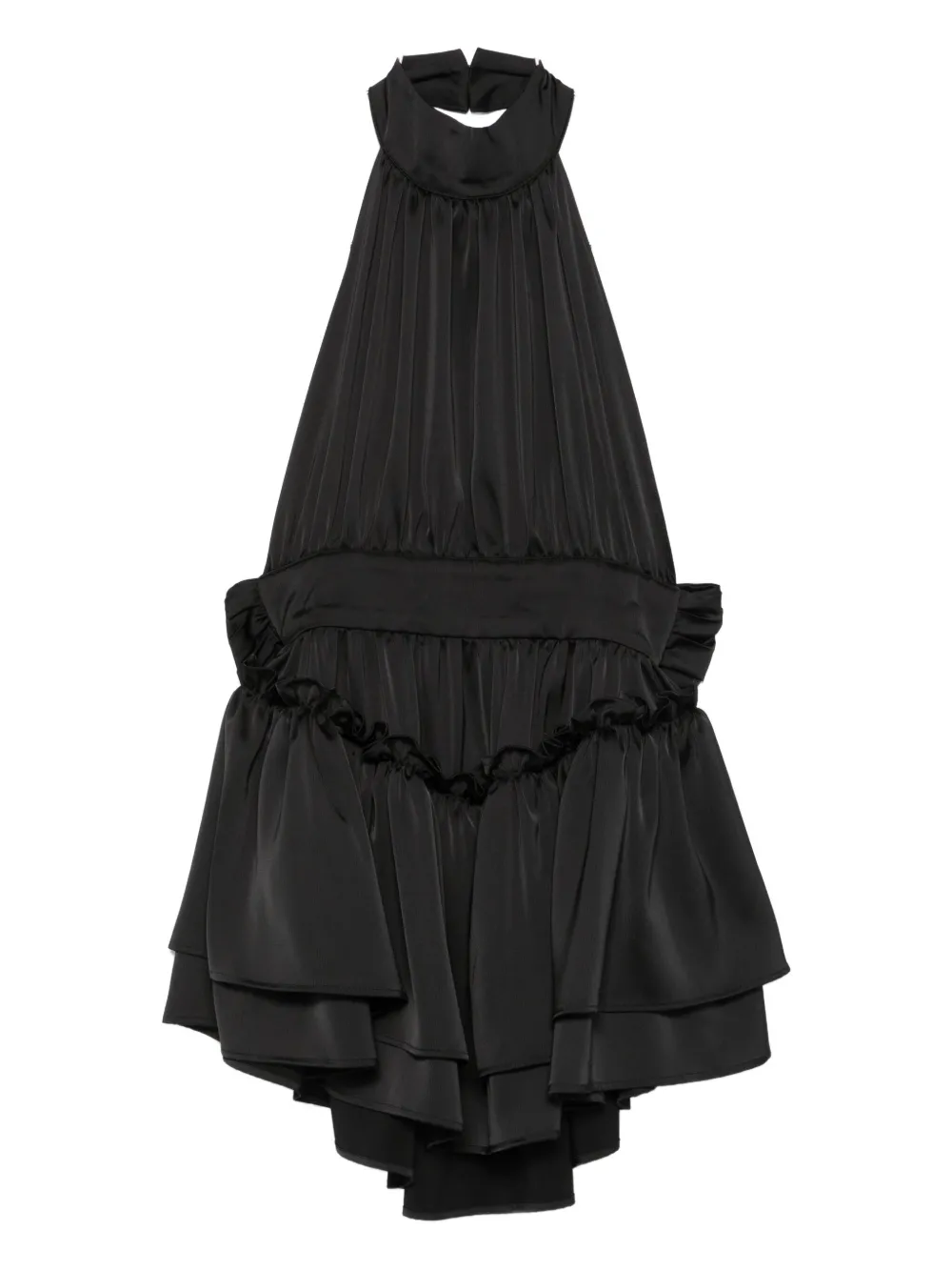 Rhizome Flabella Mini Dress In Black