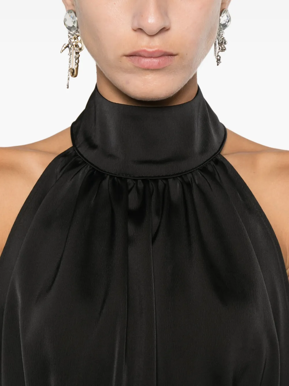 Rhizome Flabella Mini Dress In Black