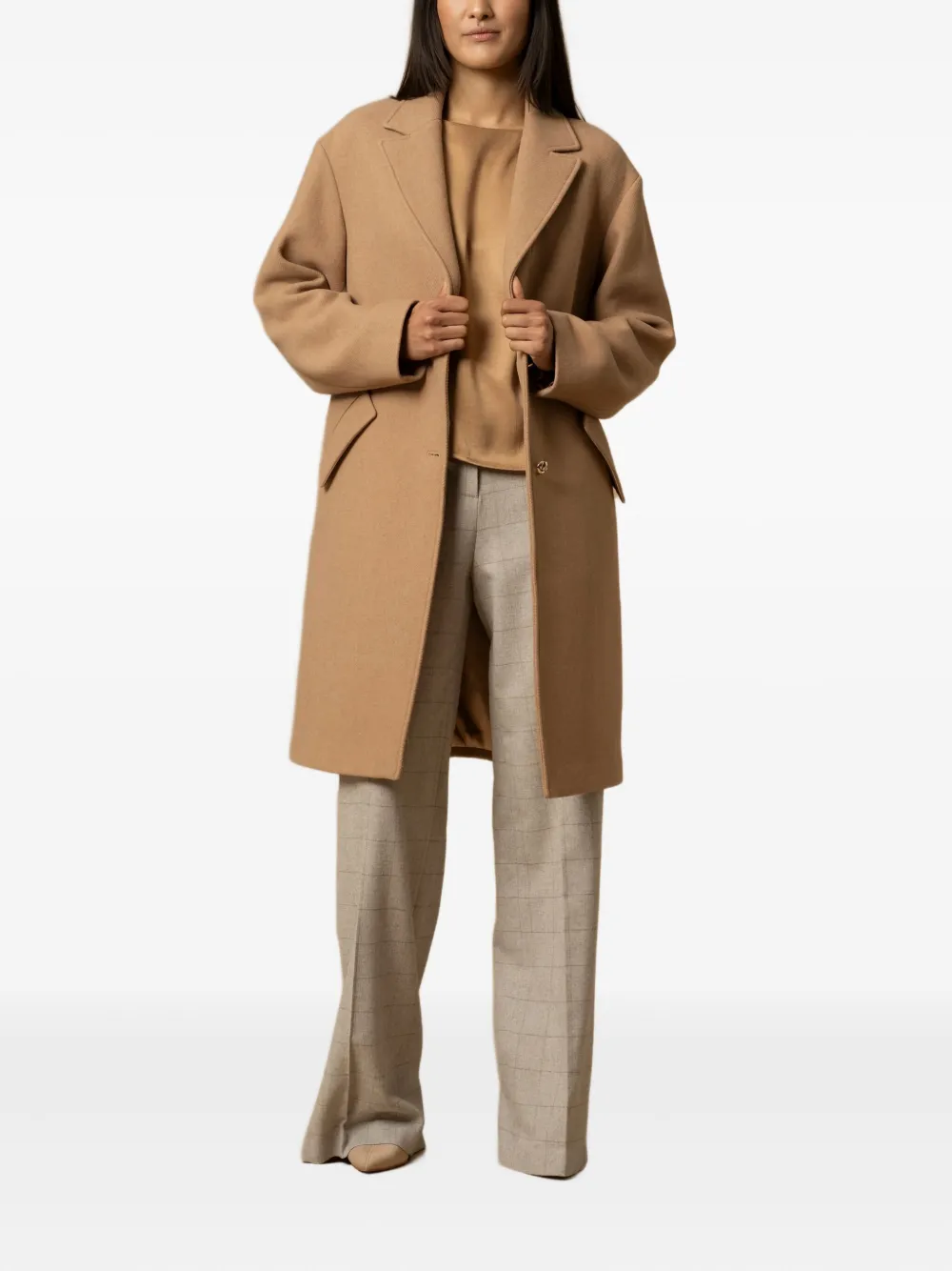 Kocca Mallos Buttoned Coat In Brown