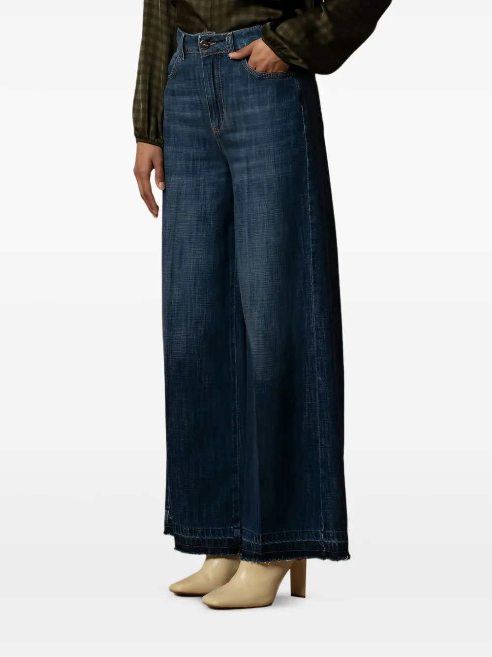 Kocca Lullacat jeans met franje Blauw
