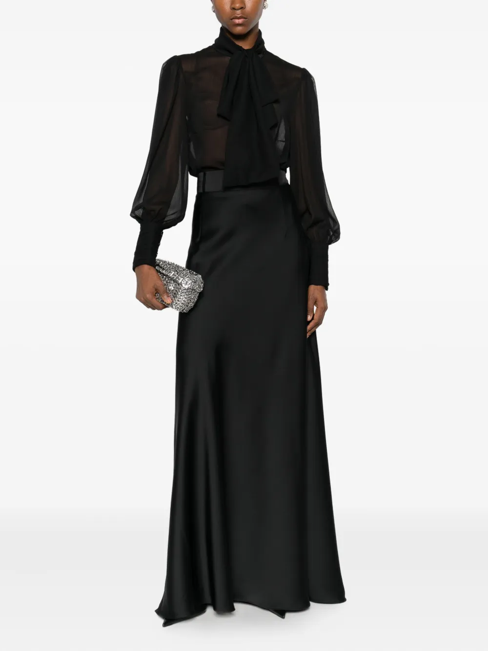 Rhizome Pandora Long Skirt In Black