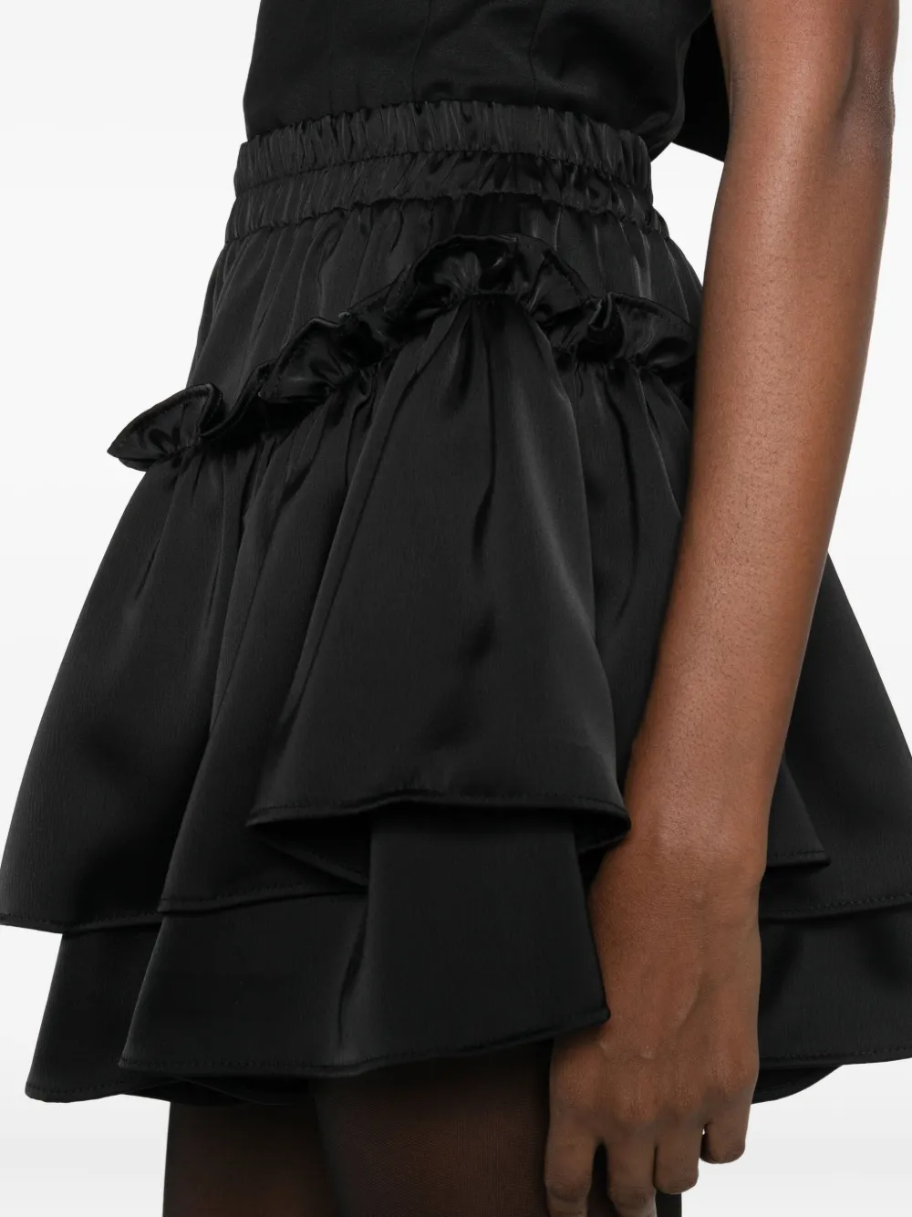 Rhizome Ruffled-details Mini Skirt In Black