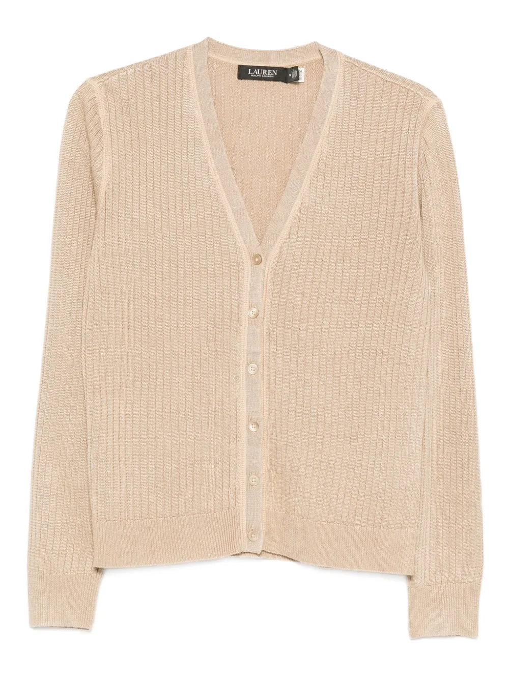 Lauren Ralph Lauren Cardigan a coste con abbottonatura - Toni neutri