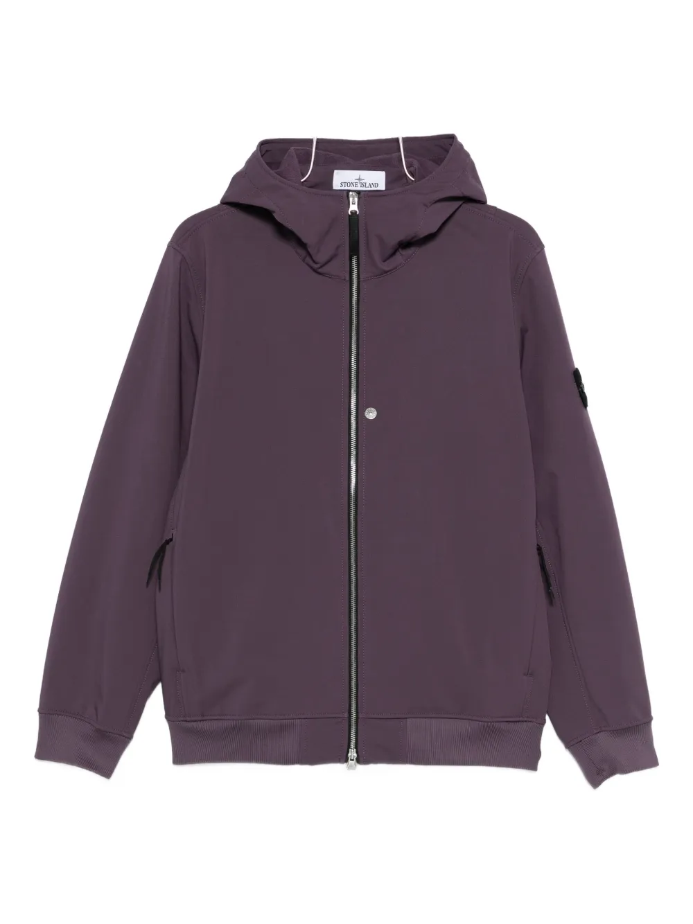 Stone Island zip-up hoodie | Purple | Image 1